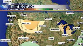 Winter outlook milder dryer [upl. by Hannah]