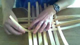 Basket Weaving Video 4 TwiningTwining a Keeper Row [upl. by Dara]