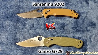 Sanrenmu 9202 vs Ganzo G729 A Comparison [upl. by Jasik]