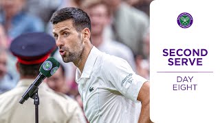 Behind the Scenes from THAT Djokovic interview  Second Serve  Day Eight  Wimbledon 2024 [upl. by Arvind]