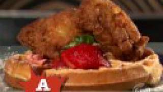 Fried Chicken and Waffles  Food Network [upl. by Chevy]