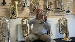 John Powell demonstrates Travel Tornister Euphonium ‘Maly’ – ER154 [upl. by Richelle774]