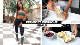 What I Eat PrePost Workout Meals [upl. by Akeihsal]