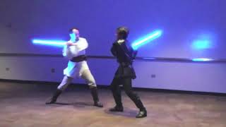 Anakin vs ObiWan reenactment Revenge of the Sith Live Performance [upl. by Sorilda]