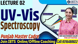 UVVis Spectroscopy  Basic Principle Instrumentation  Join IBTS for Punjab Master Cadre Coaching [upl. by Whitby]