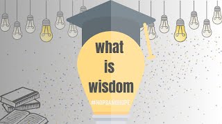 What Is Wisdom Biblical Wisdom [upl. by Nehgaem]