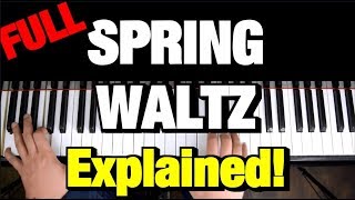 Chopin Spring Waltz  Mariage D’Amour  EASY Piano Tutorial  How to Play Piano Lesson Complete [upl. by Yeo]