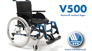 Vermeiren V500 • Fauteuil roulant manuel léger [upl. by Etnor]