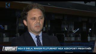 Nga e diela rinisin fluturimet nga Aeroporti i Prishtinës  26062020  Klan Kosova [upl. by Enomis]