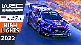 WRC Rally Highlights  Results of WRC Rallye MonteCarlo 2022 [upl. by Jesher]