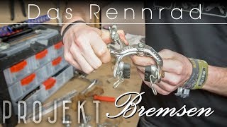 Rennrad Projekt  Bremsen reinigen und einstellen [upl. by Oirretno106]