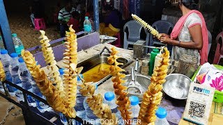 Delicious Spring Potato In Besant Nagar Beach  Indian Street Food  Chennai 4k [upl. by Jews469]