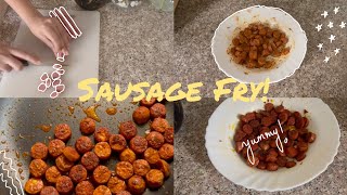 Quick and Easy Sausage Frycooking food [upl. by Derian]