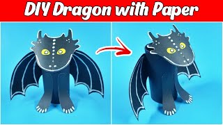 How to Make Origami Dragon  DIY Dragon with Paper [upl. by Annayr317]