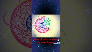 Noor Ul sehar academy by saira furqan handmadecalligraphy calligraphy painting art [upl. by Virendra445]