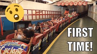 Coney Island Cyclone First Time Reaction [upl. by Schifra]