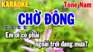 Karaoke Chờ Đông Tone Nam Nhạc Sống Chuẩn Nhất 2024  Thanh Hải [upl. by Aloiv969]