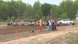 Drag Banshee vs YZF450 vs Cannondale Moto 440 vs 400ex vs 450 dirtbikes 2012 Butterfield Raceday [upl. by Lehcem]