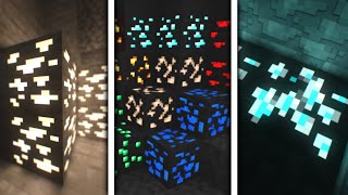 RTX Glowing Ores Shaders For Minecraft Bedrock 2024 [upl. by Anirac]