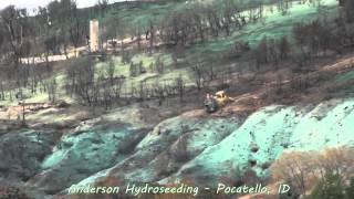 Hydroseeding  Charlotte Fire remediation Pocatello ID  2012 [upl. by Trill472]