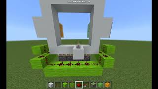 tutorial Easy 4x4 Piston Door  Minecraft Bedrock [upl. by Esmerolda]