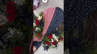 How to Make a July 4th Wreath with Hobby Lobby amp Julies Wreath Boutique [upl. by Releehw634]