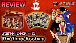 รีวิว One Piece Card Game St13 Three Brothers By Halouis Home [upl. by Ansell]