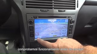 Installation screen Opel Astra H Vauxhall Corsa Zafira Vectra C Meriva Antara etc [upl. by Leitman258]