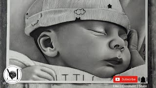 PORTRAIT DENFANT ✍️  KYMANI timelapsevideo 2024 bebe art dessin drawing draw [upl. by Neyugn]