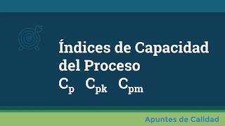 Índices de capacidad del proceso Cp Cpk Cpm [upl. by Ettenom694]