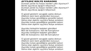 Ayyıldız Kolye Karaoke [upl. by Eugeniusz]