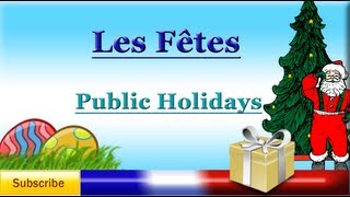 French Lesson 48  Learn French  Names of Celebrations  Holidays  Festivities [upl. by Gretchen223]