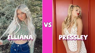 Elliana Walmsley Vs Pressley Hosbach TikTok Dances Compilation [upl. by Pavyer532]