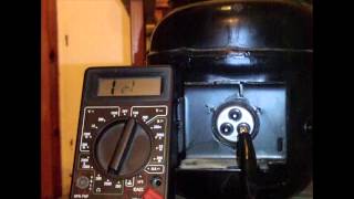 How to test a fridge compressor using a multimeter [upl. by Orelle650]