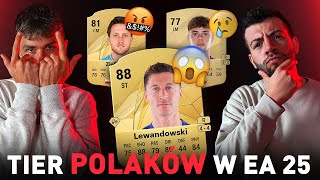 NASZ TIER KART POLAKÓW W EA FC 25 LEWY OCENIONY ZA WYSOKO A OYEDELE IDEALNIE [upl. by Ayardna332]