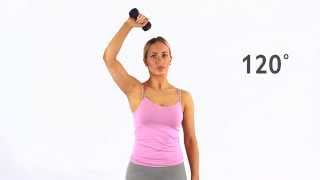 120 degree internal rotation rotator cuff strengthening with dumbbell [upl. by Lladnor831]