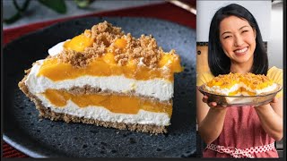 5Ingredient Mango Pie No Bake  Mango Royale Recipe [upl. by Aronael]