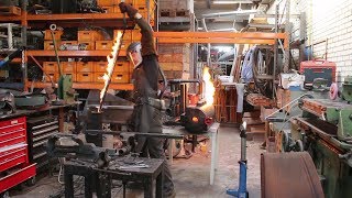 Forging a Witcher 3 wolf sword part 1 forging the blade [upl. by Leirad]