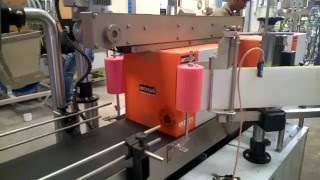 Carton Labelling machine  cartons and boxes Box Labeller [upl. by Laidlaw]