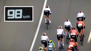 Cyclists Fight for Position at Nearly 100kmh  Criterium du Dauphiné 2024 Stage 1 [upl. by Enwahs159]