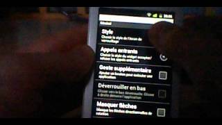 Sony Ericsson Xperia x8  présentation GingerDX CM7 v25 [upl. by Hooker]