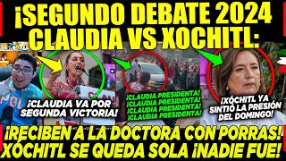 DOMINGAZO SEGUNDO DEBATE PRESIDENCIAL CLAUDIA SHEINBAUM CON PORRAS ¡XÓCHITL SE QUEDÓ SOLA [upl. by Laufer]