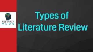 Types of Literature Review  in URDU  Research V Log [upl. by Bjork]