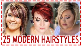 25 MODERN💕HAIRSTYLES for women in 2024 round face haircuts For girls and women over 40 [upl. by Vandyke390]