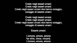 ESSERI UMANI  Marco Mengoni LyricsTesto [upl. by Ebehp983]