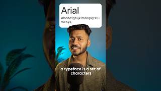 Theres a difference between Typeface and Fonts graphicdesinger adobeillustrator font [upl. by Adiari735]