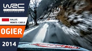 OGIER onboard Rallye MonteCarlo 2014 VW Polo R WRC Stage 4 Slippy Ice and Snow quotLa Glacequot [upl. by Ogata137]