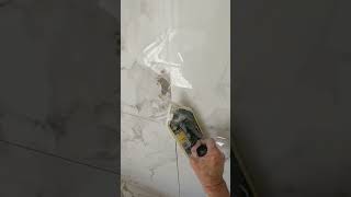 Grouting 1200x600 on the wall shorts diy [upl. by Joyann]