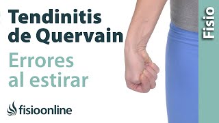 Cómo NO estirar en caso de tendinitis de De Quervain o de muñeca [upl. by Nevanod]