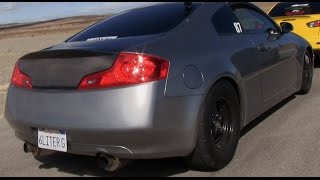 LSx Swap G35 vs 700hp SC C7 Corvette [upl. by Tadich824]